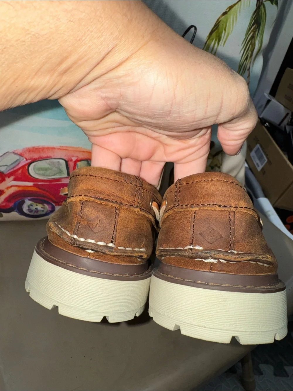Sperry NWOB! Boys Classic Twisted Lug In Brown Size 4M